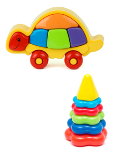 Набор развивающий Karolina Toys Черепашка + Пирамида 15-5877+40-0046