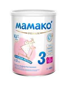 Напиток молочный Мамако на основе козьего молока Премиум 3 12+ месяцев 400г 1 шт. 011 МАМАКО