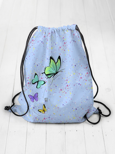 Мешок для сменной обуви sfer.tex Бабочки синий 1847887