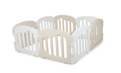 Детский манеж iFam Natural белый/бежевый