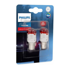 Лампа автомобильная светодиодная PHILIPS 11499U30RB2, P21/5W, 12В, 1.75Вт, 2шт