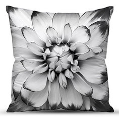 Подушка декоративная, габардин; Георгин 40х40 Традиция