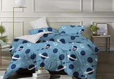 Постельное белье "LUXOR" из поплина 5043 CY A/B 2 спальное евро простыня Бояртекс