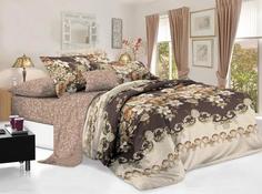 Постельное белье "LUXOR" из поплина 61 (80м) А/В 2 спальное евро простыня Бояртекс