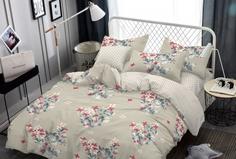 Постельное белье "LUXOR" из поплина 1491 XZ А/В 2 спальное евро простыня Бояртекс