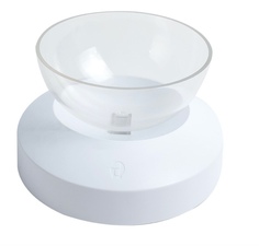 Миска для собак и кошек Nicovaer Будущее, интерактивная, белая, 300 мл