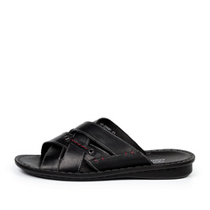 Шлепанцы мужские quattrocomforto 98-11MV-099VS черные 45 RU