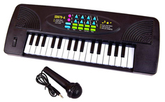Синтезатор черный 32 клавиши, с микрофоном, эл/мех 44,5x5,5x15,5 A Btoys