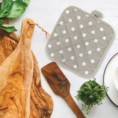 Прихватка рогожка 18х18 "Mia Cara" рис 30394-1 Горох Тейковский ХБК