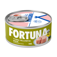 Тунец Fortuna Yellowfin филе в оливковом масле 6 шт по 185 г Фортуна