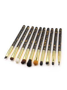 Набор кистей для макияжа Docolor Goth 10 шт p1005