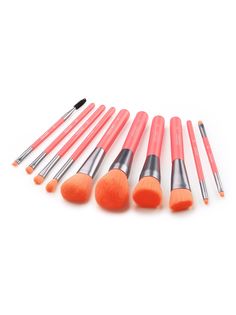 Набор кистей для макияжа Docolor Neon Bundle Peach 10 шт n1003