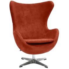 Кресло Bradex Home EGG CHAIR терракотовый, искусственная замша /FR 0646