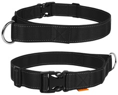 Ошейник для собак Collar Dog Extremе нейлоновый с ручкой Черный 55-75 см