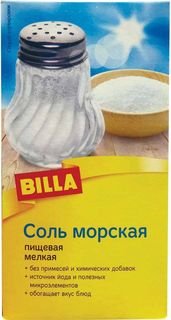 Соль морская Billa мелкая 600 г