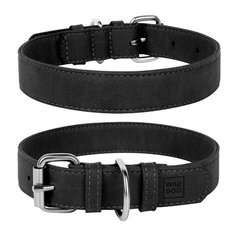 Ошейник для собак Collar Eco металлическая пряжка Черный 46-60 см