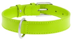 Ошейник для собак Collar WAUDOG GLAMOUR повседневный, кожа, зеленый, обхват шеи 30-39 см,
