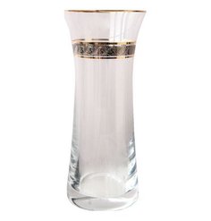 Ваза для цветов 25 см Crystalex CZ s.r.o. "Платина с золотом" 029683