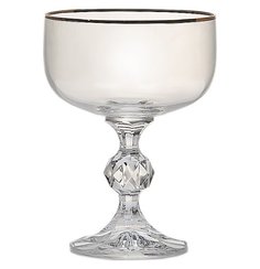 Креманки мартинки 200 мл 6 шт Crystalex CZ s.r.o. "Клаудия Отводка золото" 029657