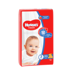 Подгузники Huggies Classic 3 (4-9 кг), 58 шт.