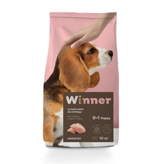 Сухой корм для щенков средних пород Winner , курица, 10 кг