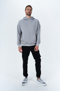 Худи мужское Tom Farr T M8142.55 серое 50 RU