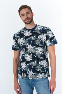 Футболка мужская ONLY & SONS 22020037 синяя 52 RU