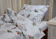 Комплект постельного белья для новорожденных TEX-STORY Мишки десантники 322140006