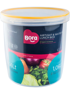 Контейнер круглый BORA 1.06л Н126хD122 ПЛАСТИК ПЛ-BO058