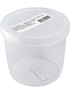 Контейнер круглый BORA 0.6л Н97хD107 ПЛАСТИК ПРОЗРАЧНЫЙ ПЛ-BO511