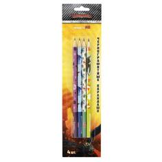 Набор карандашей чернографитных ACTION! DRAGONS 4 штуки HB заточенные