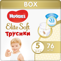 Трусики-подгузники Huggies Elite Soft 5 (12-17 кг) 76 шт. 9401493