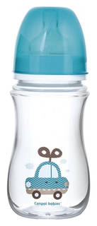 Бутылочка для кормления Canpol Babies EasyStart Toys 240 мл 35/221 Прозрачный/Бирюзовый