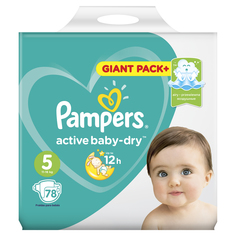 Подгузники Pampers Active Baby-Dry 5 (11-18 кг) - 78 шт