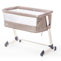 Приставная кроватка NUOVITA Accanto Khaki Lino (Хаки лен)