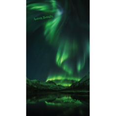 Бандана-труба Терра Северное сияние / Aurora Borealis зелёная Terra