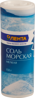 Соль морская поваренная Лента пищевая садочная 150 г