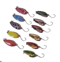 Набор блесен на форель, окуня. 11 штук. Lucky Fish. KIT2