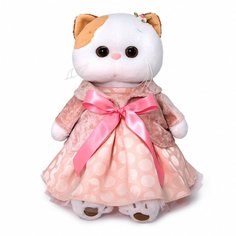 Мягкая игрушка Basik&Ko Кошечка Ли-Ли, в бархатном жакете, 24 см Budi Basa