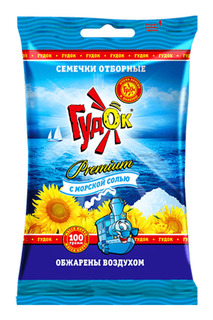 Семечки подсолнечные Гудок Premium обжаренные с морской солью 100 г
