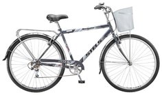 Городской велосипед STELS Navigator 350 Gent 28 Z010 (2018) 20 серый + корзина
