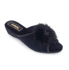 Домашние тапочки женские Inblu RR-D1 черные 39 RU