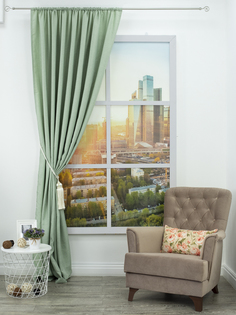 Штора, Amore Mio, A07-04, 2х2,7х1м, оливковый