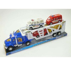 Инерционный автовоз с 4 машинками в асс. Shantou Gepai