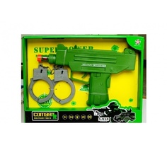 Бластер Shantou пистолет и наручники, свет, звук, вибрация B1882585