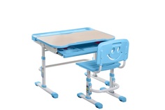 Парта детская растущая и стул Bellissima , цвет: голубой Fun Desk