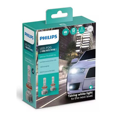 Лампа светодиодная PHILIPS 11366U50CWX2, H11/H8/H16, 12/24В, 12Вт, 5800К, 2шт