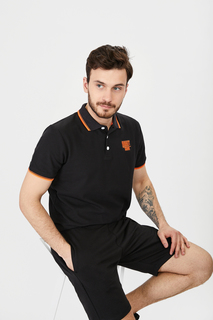 Футболка-поло мужская BLUE SEVEN blue 7 321103 черная XL