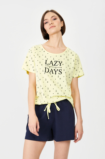 Пижама женская BLUE SEVEN blue 7 168510 желтая M