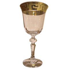 Бокалы для красного вина 220 мл 6 шт Aurum Crystal "Лаура Версаче золото" 123328